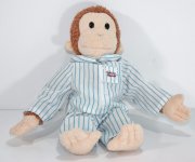 Curious George Pajamas Stuffed Plush Doll Toy  Monkey Animal Applause #Applause.jpeg.jpg