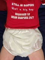 Do enjoy having your photos taken wearing cloth nappies and plastic pants.